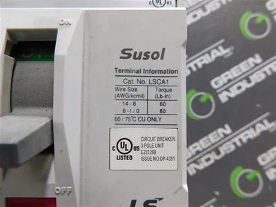 LS Industrial TD 125NU Circuit Breaker 600VAC 50/60Hz 15A TD125FTU Trip Used