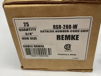 New | in-Stock Remke Cord Grip, 3/4 NPT, Cable Range, Aluminum, Form Size 3 Electrical Fittings Michigan US | Maverick Industrial Sales #1402292