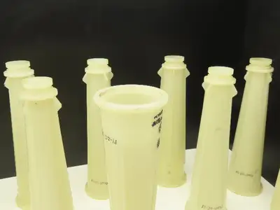 Celleco 6091 4129-01 Cleanpac Filter Cone Tube White 14.25"L  Lot of 11