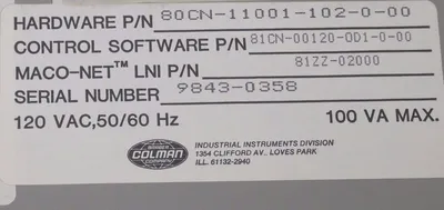 NEW BARBER COLMAN 80CN-11001-102-0-00 SEQUENCE MODULE MACO 8000