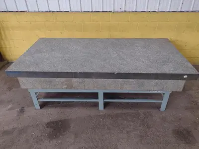 8' X 4' X 14" MITCHELL PRECISION LAYOUT INSPECTION GRANITE TABLE: STOCK #23805