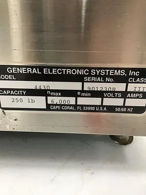 USED GENERAL ELECTRONIC SYS 4430