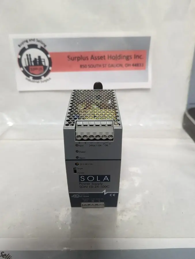 Used SOLA SDN 10-24-100C Miscellaneous Equipment (Electrical & Power) Ohio US | Surplus Asset Holdings #1399596