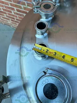 USED FELDMEIER EQUIPMENT 450 LITER STAINLESS STEEL JACKETED REACTOR 120 FV PSI