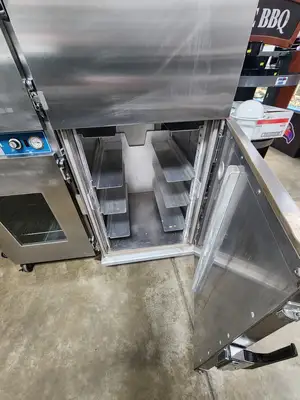 Used Cres-Cor Used Cres Cor 0071 090 ACB & 141FSS Roast & Hold Cabinet 220V Hot Food Warming, Holding, & Transport Cabinets Illinois US | Falcon Restaurant Supply #1376675