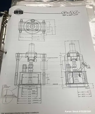 Used WESTERN STATES G-16 Basket Bottom Dump Centrifuges Illinois US | Aaron Equipment #1240988