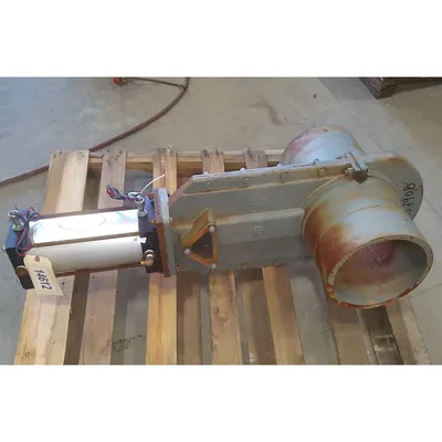 Used 10" ASHvac Allen Sherman Hoff Segregating Knife Slide Gate Valve