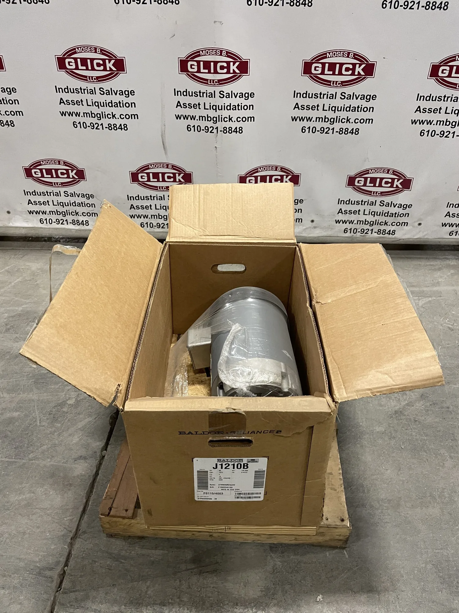 Baldor J1210B 10HP Electric Motor 3500RPM 208-230/460V 3PH -NIB