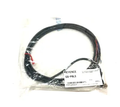 USED KEYENCE SINGLE ENDED CONNECTION CABLE M12 L-SHAPED CONNECTOR