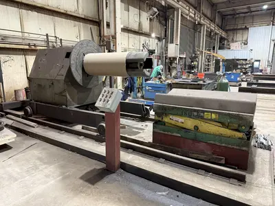 36" HI-RIB (7.2 TYPE) PANEL RAFTED ROLLFORMER LINE;  INCLUDES UNCOILER, ROLLFORMER & FLYING CUTOFF SHEAR: YOBRO #24156