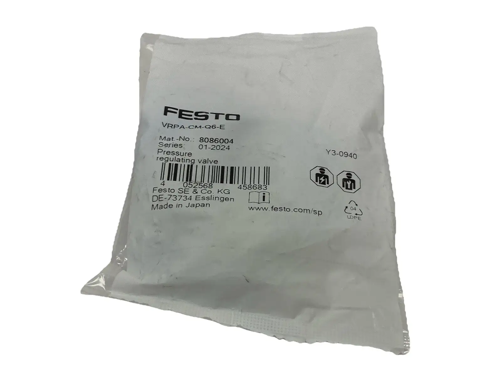New | in-Stock FESTO VRPA-CM-Q6-E Air Pressure Regulators | Maverick Industrial Sales #1114022
