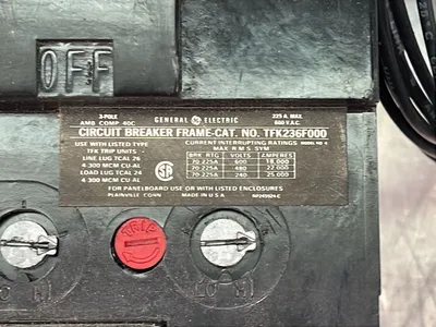 Used GENERAL ELECTRIC TFK236F000 Circuit Breakers Ohio US | HGR 24 #1175482