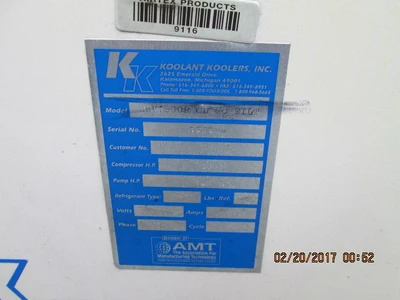 USED KOOLANT KOOLERS HAV-1500-P