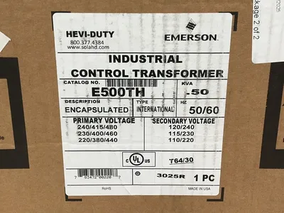 New | in-Stock EMERSON E500TH Transformers Ohio US | HGR 24 #1263405