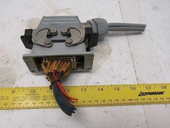 42 Pin 600V Heavy Duty Cam Lock Electrical Panel Mount Plug Set