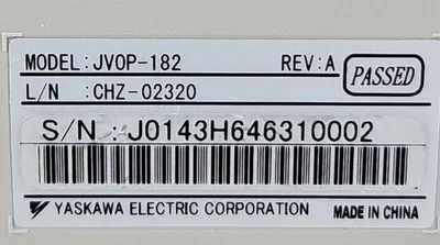 Yaskawa JVOP-182 Operating Keypad Rev A. Loc 2C