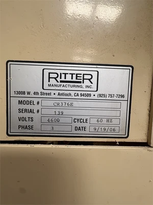 Used 2006 RITTER "CR376E" Woodworking Combination Machines Texas US | MachineryMax #1320494