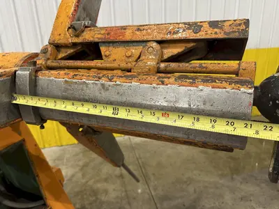 2500 LBS X 12" COOPER WEYMOUTH DOUBLE END PULL-OFF COIL REEL UNCOILER: STOCK #22618