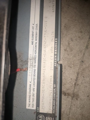 Allen Bradley 216ZNA-015CAB-6P-14HA1C-14L6-42-79UL-111 Q, 15HP,