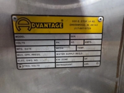 Used 1999 Advantage Engineering SK-1035LE-41C1 Temperature Controls Illinois US | Meadoworks #1514592