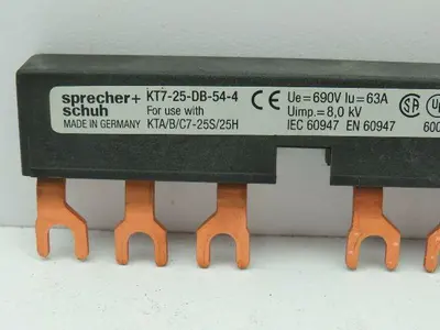 Sprecher Schuh KT7-25-DB-54-4 Terminal Block Busbar for KTA/B/C7-25S/25H