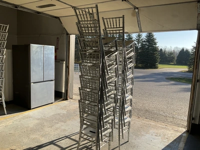 Used 24 WOODEN CHAIRS Party/Banquet Supplies Michigan US | Miedema Asset Management Group #1761435
