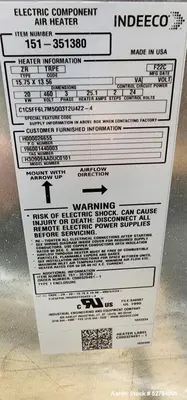 Used TRANE CO UCCAG08C0F0RM0722020A0ED888AA0 Air Conditioning Equipment Illinois US | Aaron Equipment #83726