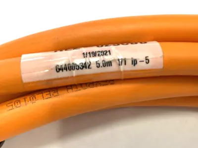 USED BOSCH REXROTH SERVO MOTOR POWER CABLE 5M RL2-023CBB-NN-005,0