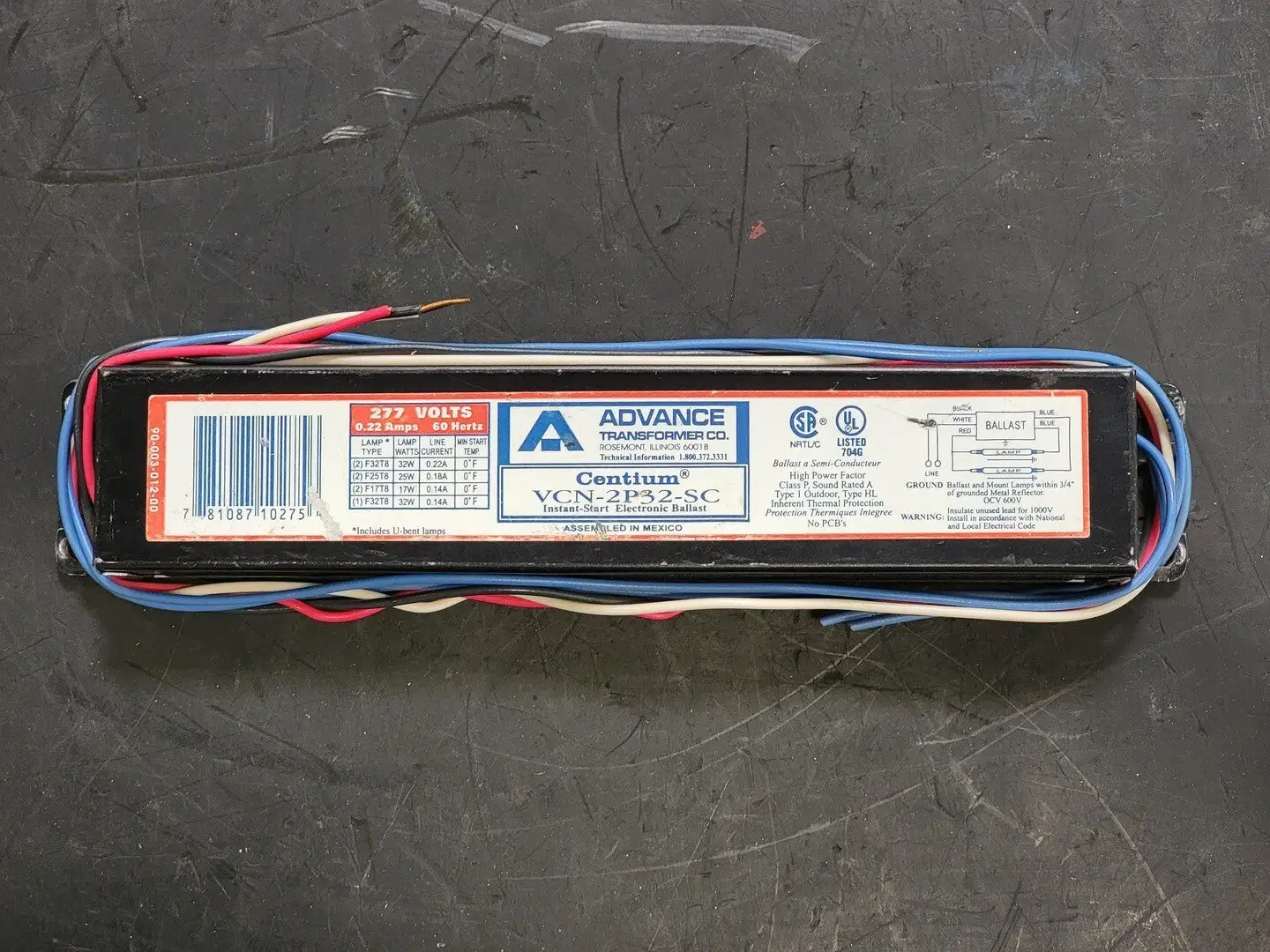 USED ADVANCE TRANFORMER CO VCN-2P32-SC
