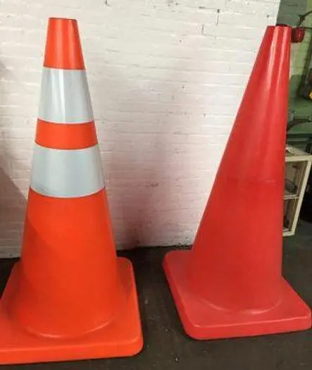 3129-700 LOT of (6) Orange & Pink Oversized Traffic Safety Cones