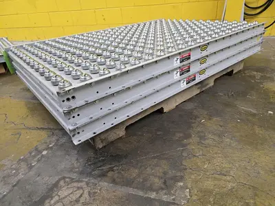 Used HYTROL ROLLER BALL TRANSFER  CONVEYOR Roller Conveyors Wisconsin US | Packer City Sales #1298027