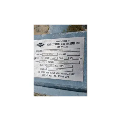 USED HEAT, INC. 10KW HEAT EXCHANGER