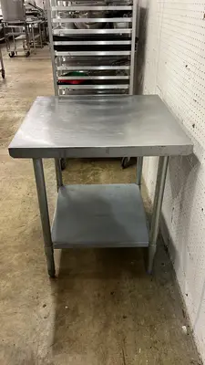 Used Falcon Restaurant Supply, Inc. Used 30" x 30" x 34" Stainless Steel Table - JJ Food Prep Tables Illinois US | Falcon Restaurant Supply #1373590