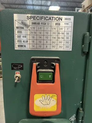 Grizzly G8145 Vertical Metal Band Saw