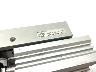 USED SMC GUIDED SLIDE TABLE CYLINDER 25MM BORE, 20MM STROKE