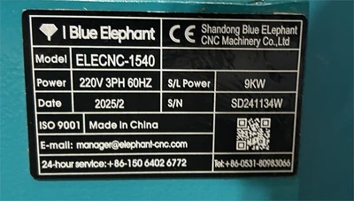 Used 2025 BLUE ELEPHANT ELECNC 1425 Woodworking Lathes Ontario CA | MachineryMax #1420705