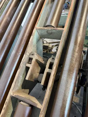 6,000 LB X 48" LBS BRANER HYDRAULIC DOWNLAYER TABLE. STOCK # 0435626
