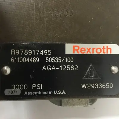 Used REXROTH R978917495 Valves/Fittings Michigan US | Ideal Machinery #1277140