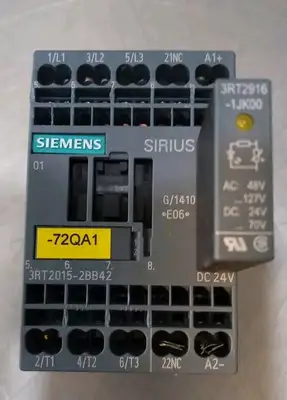 Siemens 3RT2015-2BB42 / 3ZX1012-0RH21-1AA1 Contactor (LOT OF 3) Loc4E40