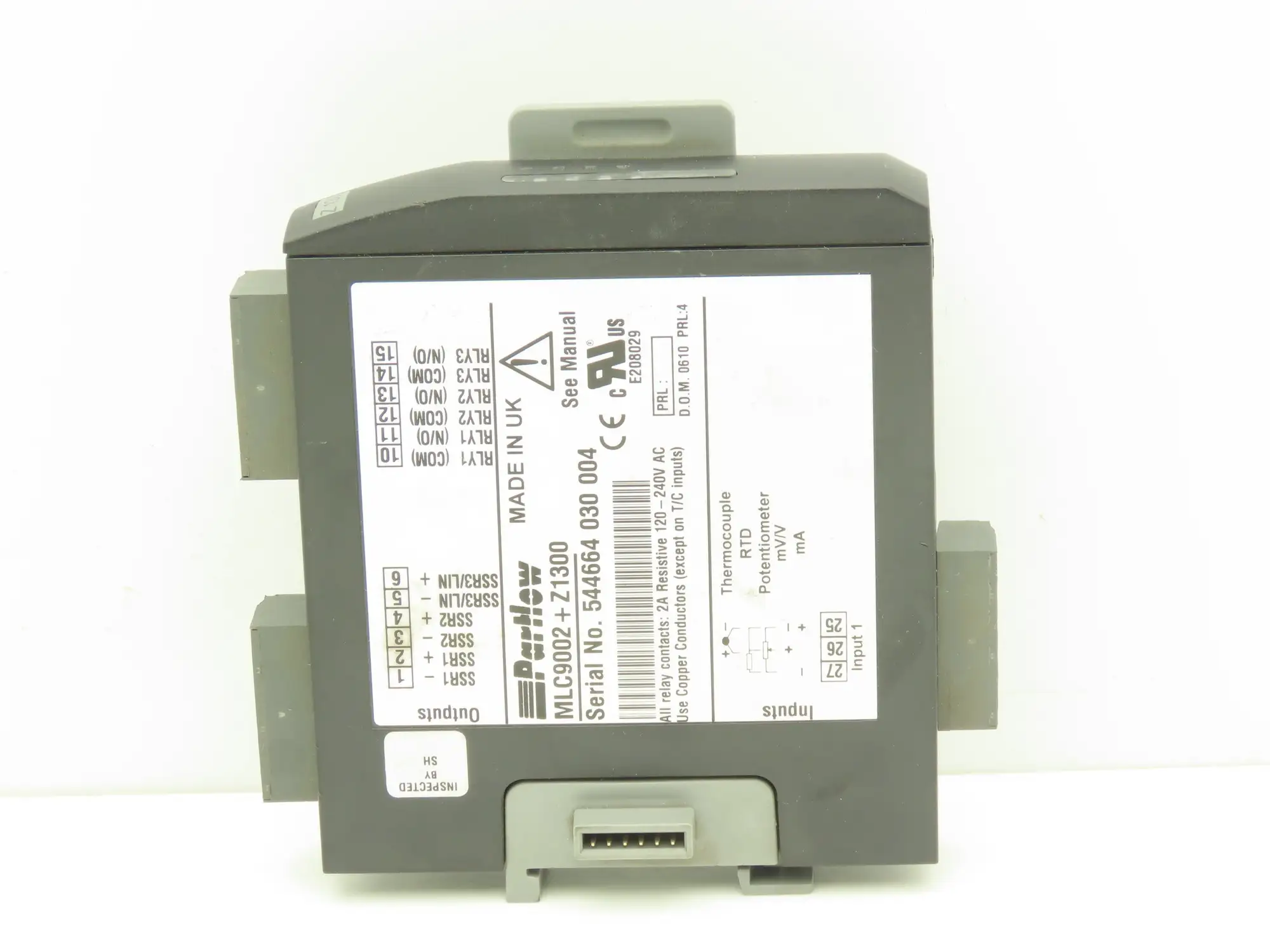 Parlow MLC9002+Z1300 Multi-Loop RTD Control Module 120-240VAC