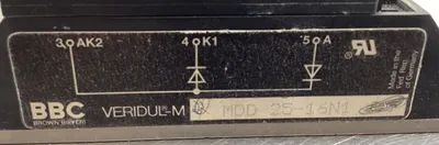 BBC VERIDUL MDD 25-16N1 POWER DIODE BLOCK VERIDUL-M 4E-19