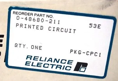 NEW RELIANCE ELECTRIC 0-48680-211 POWER SUPPLY BOARD 048680211