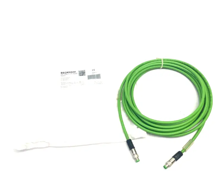Used BECKHOFF DOUBLE ENDED ETHERCAT POWER CABLE M8 4-PIN Cable & Wire | Maverick Industrial Sales #1111381