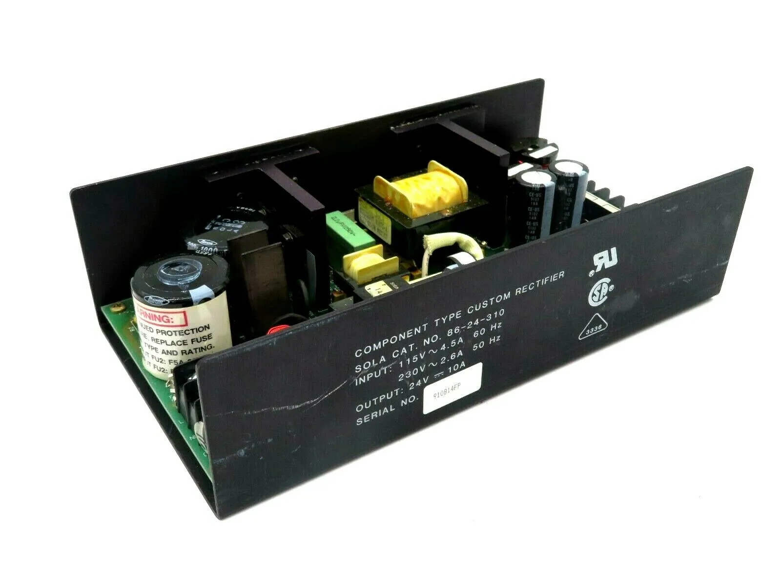 USED SOLA ELECTRIC 86-24-310 POWER SUPPLY 8624310