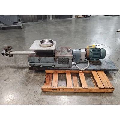 Used 2" Dia. Stainless Steel Vibra Screw Inc Volumetric Feeder