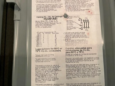 NEW SQUARE D HU361AEI