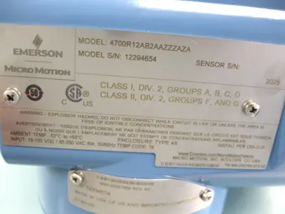 NEW Micro Motion 4700 R12 AB2AAZZZ AZA