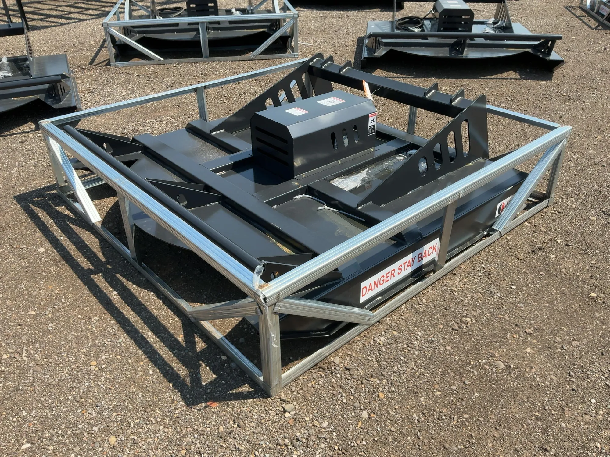 New JCT 72” Brush Mower Skid Steer Attachment, hydraulic driven with hoses and quick coupler fitting...
