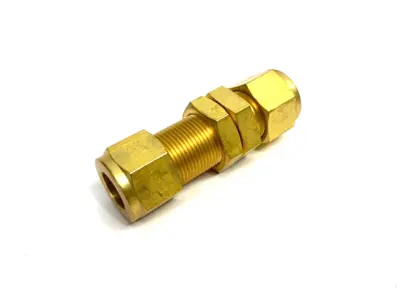 B-810-61 | Swagelok  Brass Bulkhead Compression Tube Fitting 1/2" OD Tube - New Other