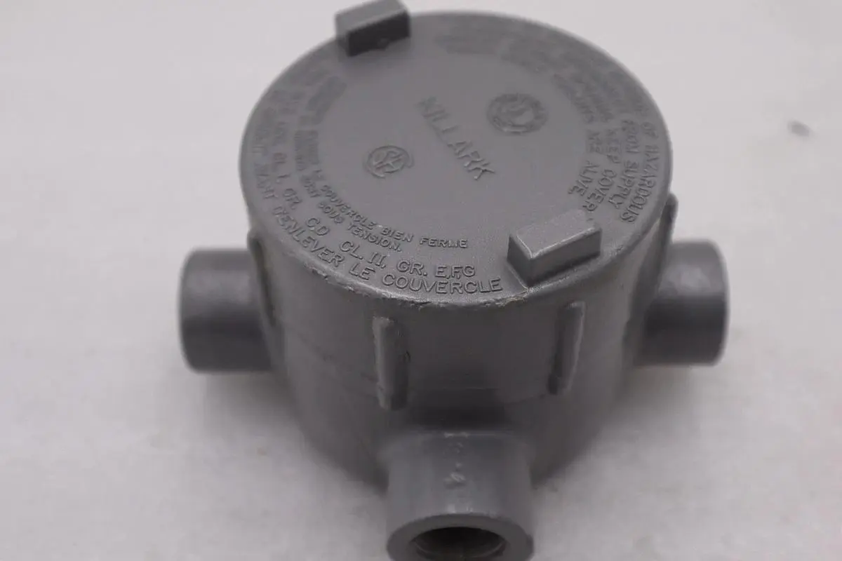 HUBBELL KILLARK GECTT-1 Conduit Outlet Body,Iron,Trd Sz 1/2in #2014-A